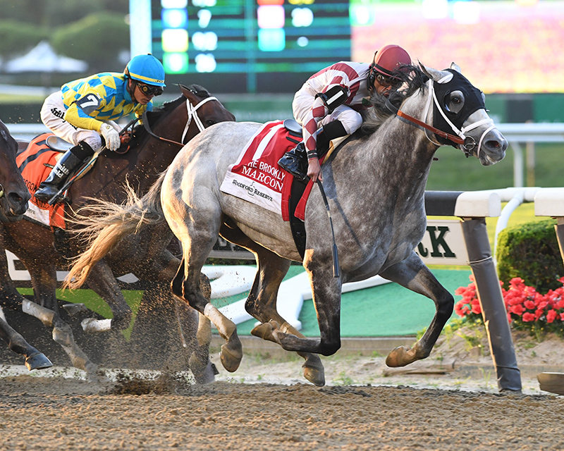 Marconi takes the $400,000 Brooklyn Inv. (G2) at Belmont Park - NYRA photo